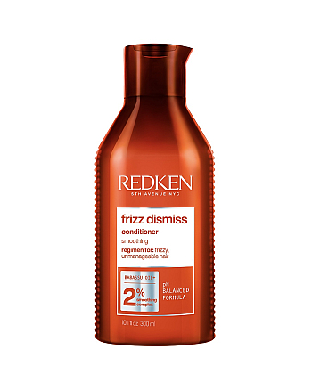 Redken Frizz Dismiss Conditioner - Смягчающий кондиционер для дисциплины всех типов непослушных волос 300 мл - hairs-russia.ru